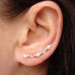 Ear Pins - White Swarovski ..