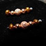 Ear Pins - Copper Freshwate..