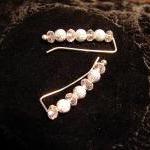 Earpins - Faceted Pale Pink..