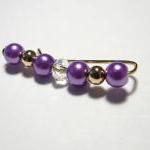 Ear Pins - Light Purple Gla..