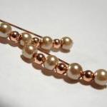 Ear Pins, Champagne Gold Gl..