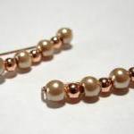 Ear Pins, Champagne Gold Gl..