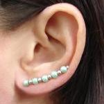 Ear Pins, Seafoam Mint Gree..