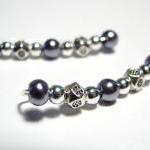 Ear Pins Blue, Gunmetal, Si..