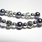 Ear Pins Blue, Gunmetal, Si..