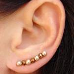Ear Pins - Faceted Copper C..